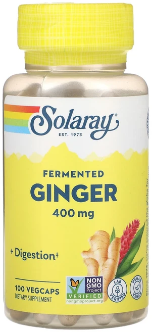 Solaray 유기농 발효 생강 400 mg 100 식물성 캡슐, Solaray유기농발효생강400mg100식물성캡슐, 1개, 100정 - 쿠팡
