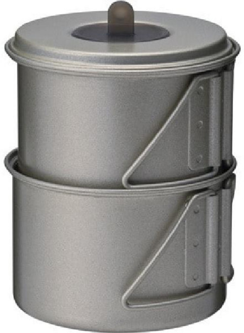 snow peak 스노우피크 SCS-004TR [미니솔로 콤보티탄] 아웃도어 조리도구 코펠쿠커세트, 단일, 1개