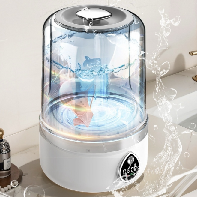 미니 세탁기 무선 휴대용 세탁기 속옷세탁기 방수미니세탁기 여행용 초미니세탁기 양말 걸레 행주 세탁기 충전식 캠핑용 세탁기, 흰색