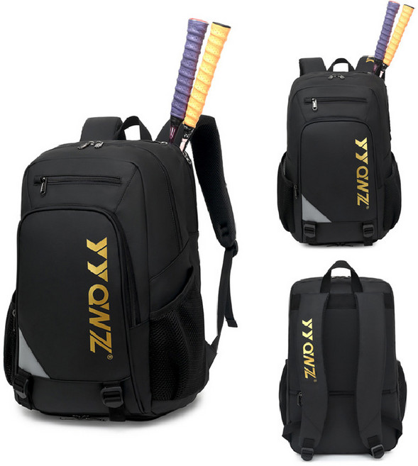 YYQNZ 運動收納後背包, 黑金款