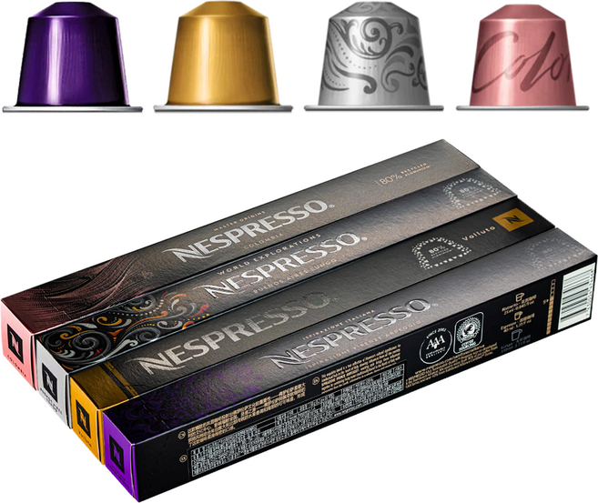 네스프레소 캡슐 판매량 많은 베스트 4종 세트, 40개입, 1세트