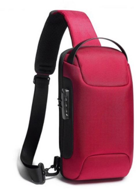 아이백스 USB충전 스마트 도난방지 크로스백 락시스템 슬링백 데일리 보조가방 BG-22085