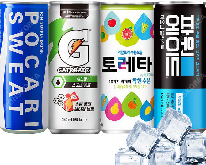 파워에이드 240ml+토레타+포카리스웨트+게토레이 각 5캔 (총20캔)