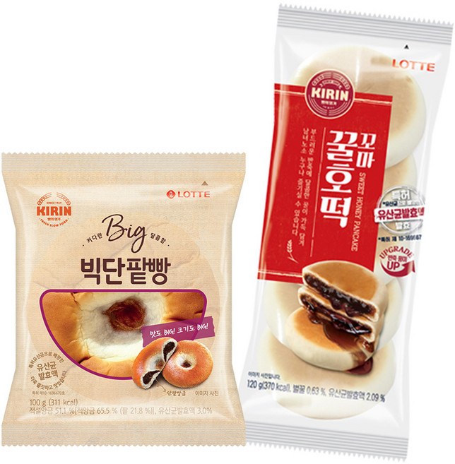 롯데제빵 미니꿀호떡X5개+빅단팥빵X5개, 10개