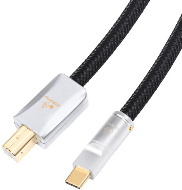 ATAUDIO 하이파이 USB 오디오 케이블 DAC 믹서용 하이 퀄리티 타입 A-B 6N OCC 코어 3u 금도금 플러그 C타입 A-A 케이블, 03 type  C-B_01 0.5m, 1개