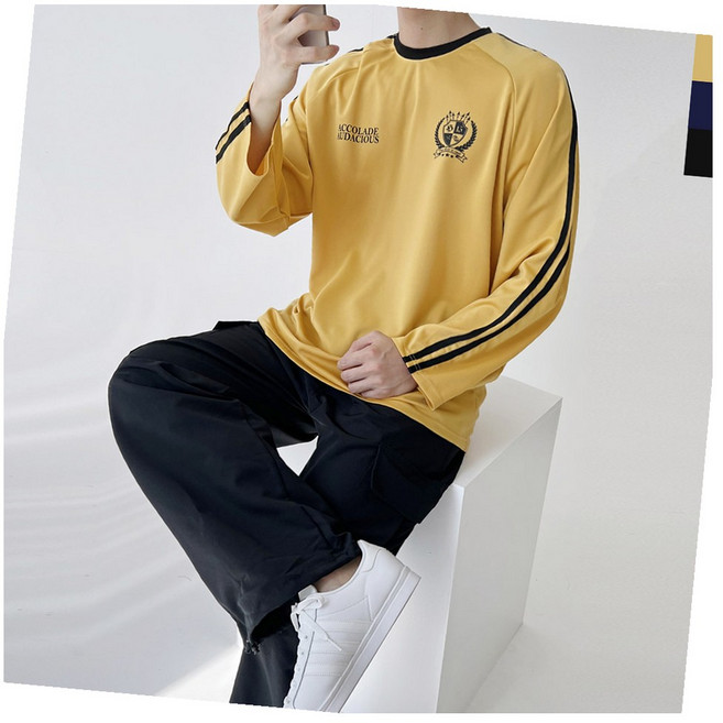 남자 긴팔 유니폼티셔츠 야외활동 츄리닝