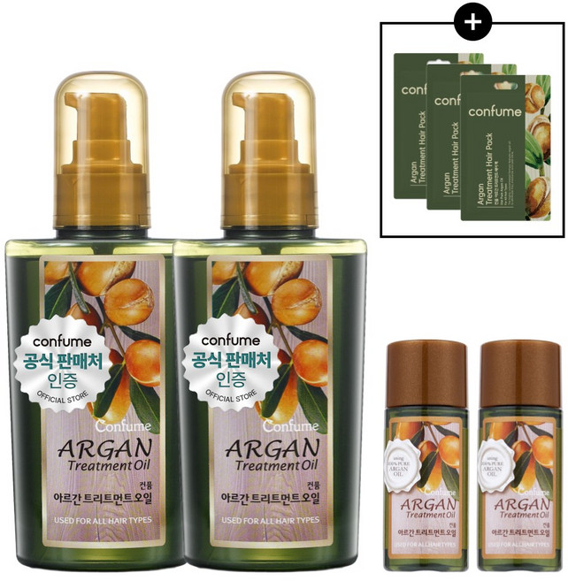 [과일나라] 컨퓸 아르간 트리트먼트 오일 120ml+25ml, 2개, 145ml