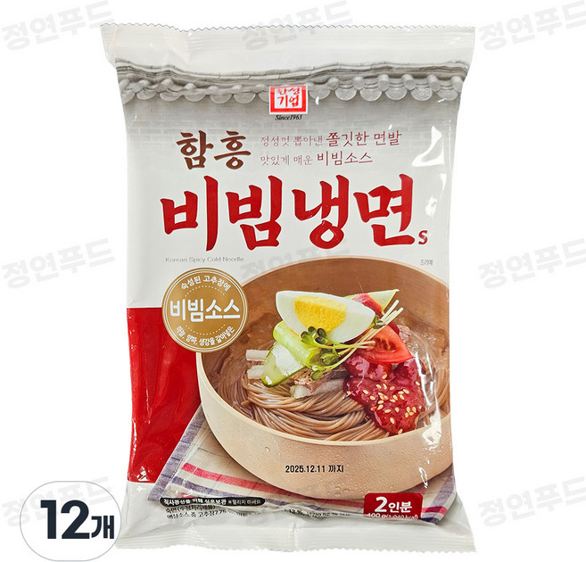 한성기업 함흥 비빔냉면 S, 400g, 12개