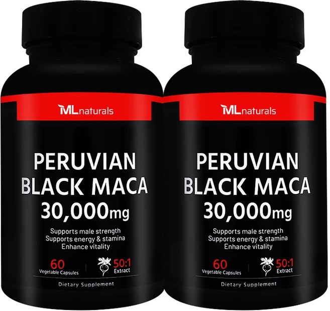[미국번개배송] 착한명품 마이라이프 내추럴스 블랙 마카 30 000 mg 60정 2병, 2개 - 쿠팡