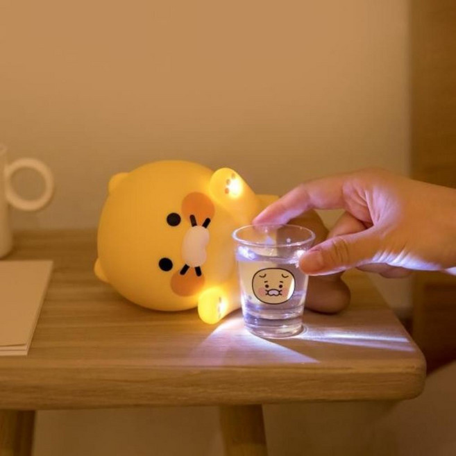 ro4ot86f 미니글라스 카카오프렌즈 춘식이 소주잔 2개 술잔 술컵 집들이 선물 미니소주잔, 상세페이지 참조