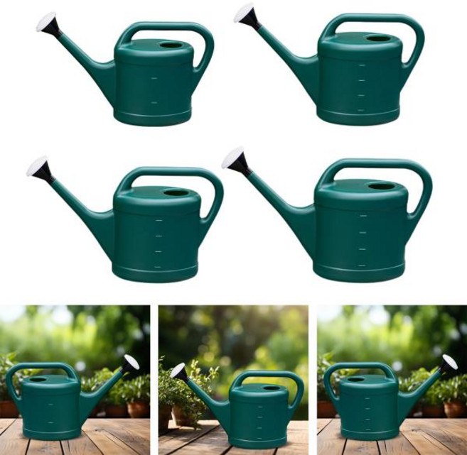 두꺼운 가정용 긴 주둥이 물뿌리개 인체공학적 손잡이 잔디 농가 집 식물 안뜰 농장용 원예 도구, 04 10L