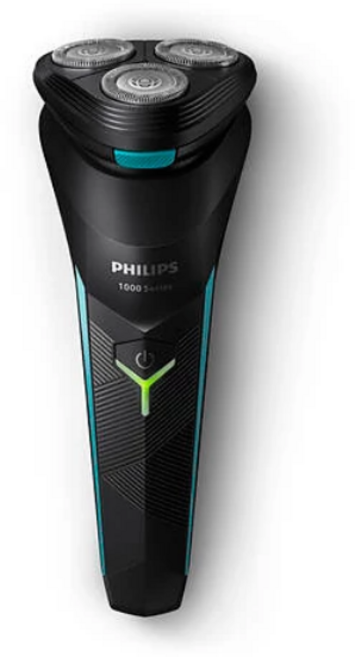 필립스 뉴 1 시리즈 스몰 사이클론 전기면도기, 블랙, S1115/02