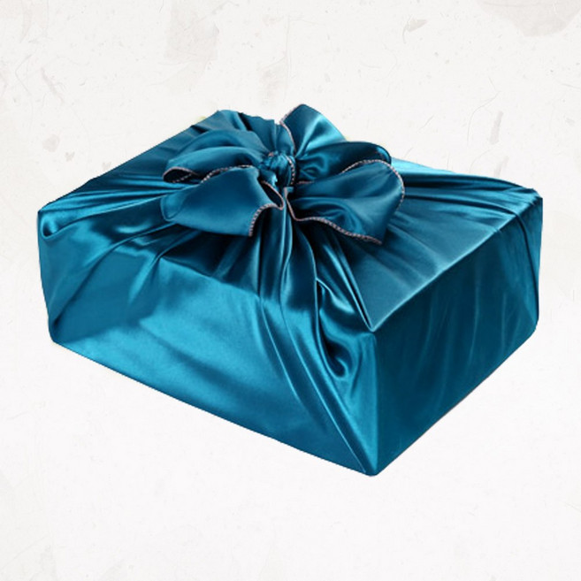 [글라라세상] 선물포장용 공단보자기 특대(124x124cm), 북청색, 1장