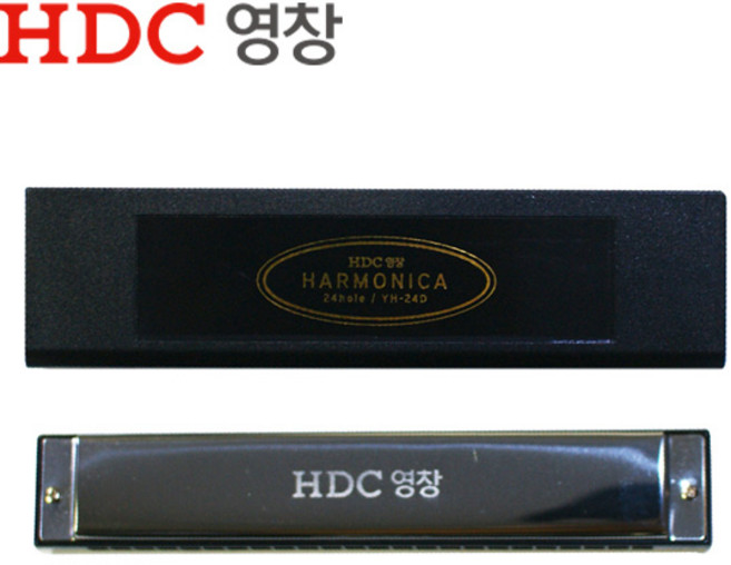 영창 초등학생 어린이 리코더 피페 멜로디언 실로폰 오카리나 하모니카 소고 단소 소금 리듬악기세트 교재용 악기모음 [2020년 신모델], 하모니카 YH-24D, 1개