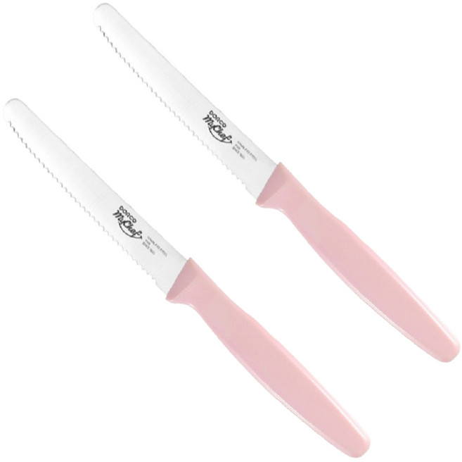 도루코 포켓 톱니 과도 2p, 연핑크, 1세트