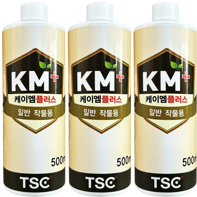 케이엠플러스 KM+ 난 관엽 화훼 곰팡이제거 미생물제재, 500ml, 3개
