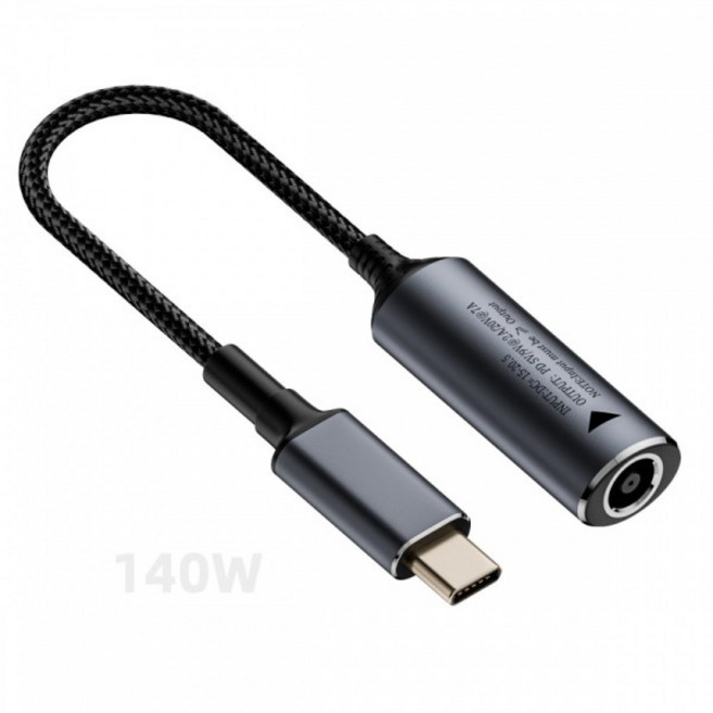 Xiwai DC 잭 7.9x5.4mm 입력-USB-C Type-C 전원 140W 노트북 전화용 충전 케이블 PD9V 5V 20V7A, 1개