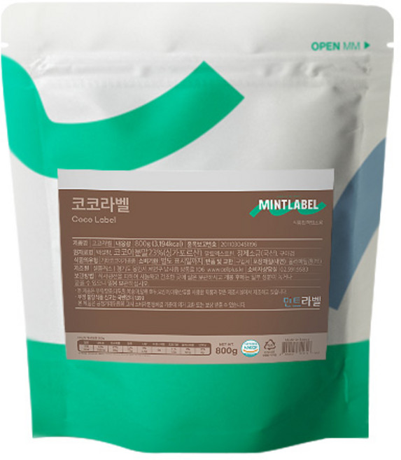 셀플러스 민트라벨 코코라벨 파우더 800g, 1개, 1개, 1개입