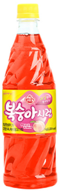 오뚜기 시럽 슬러시원액 복숭아시럽 1kg 1병, 1개