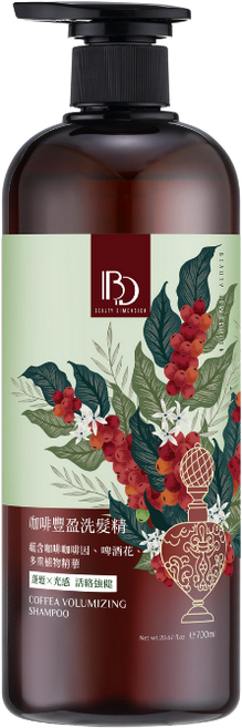 BEAUTY DIMENSION 咖啡豐盈洗髮精, 1件, 700ml