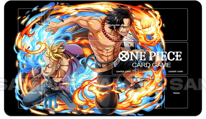 OPCG 원피스 플레이매트 트레이딩 카드 게임 테이블 600x350mm-O2에 대한 전용, 20 H50