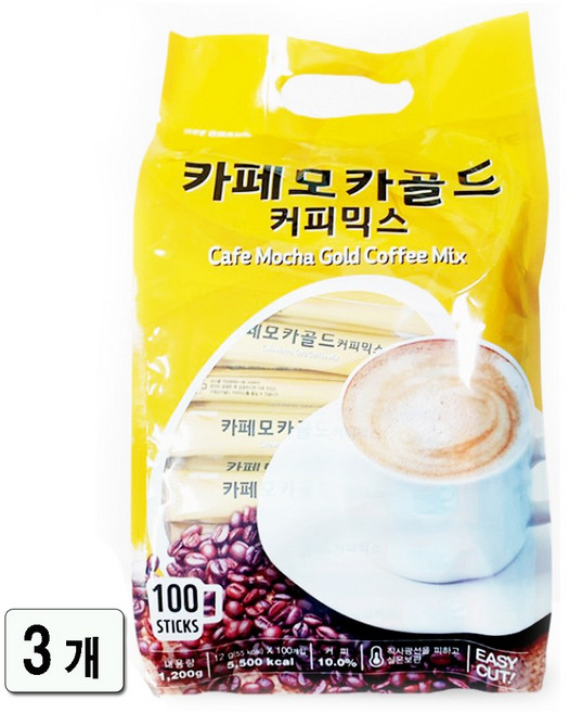 희창 카페모카 골드 커피믹스, 12g, 100개입, 3개