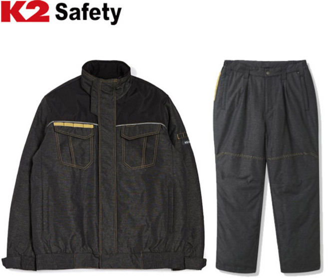 K2 Safety 패딩작업복 21JK-F171R LB2-F371 세트