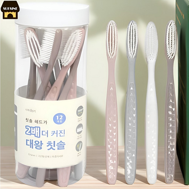 나무이야기 대왕 칫솔 세트, 12개입, 2세트