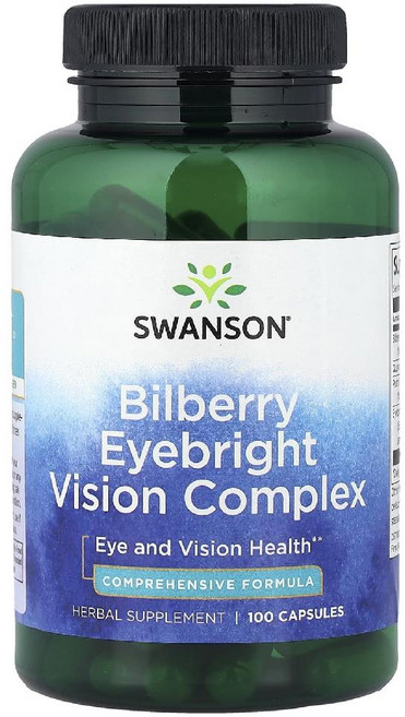 스완슨 빌베리 아이브라이트 비전 컴플렉스 캡슐, 1개, 100정
