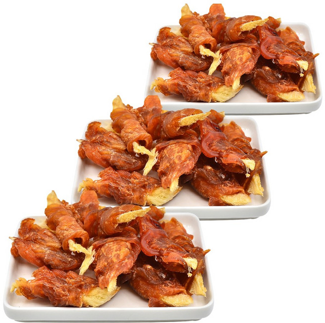 국내제작 치킨과 북어가 함께 기호성 좋은 치북말이_ 면역력에 좋은 강아지수제간식, 치북말이, 3개