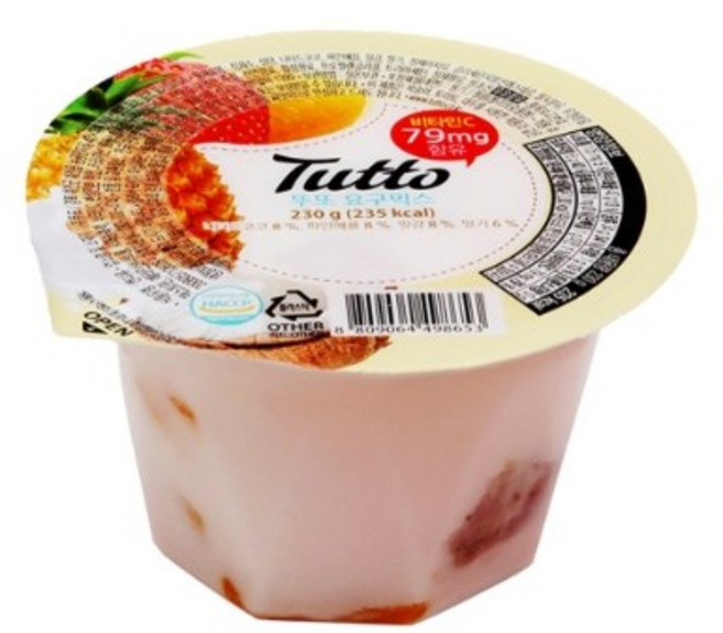 뚜또 젤리 요구믹스 푸딩 1박스(6개), 230g