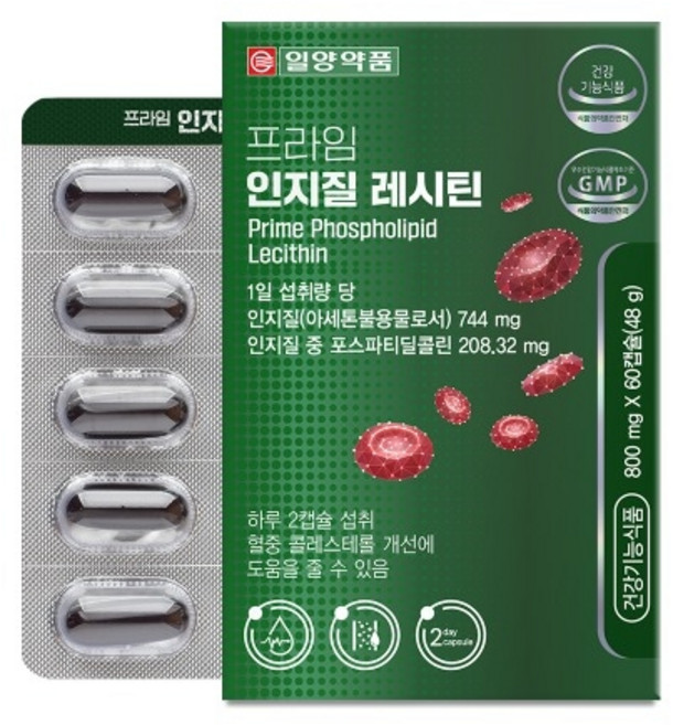 일양약품 프라임 인지질 레시틴 48g, 60정, 3개