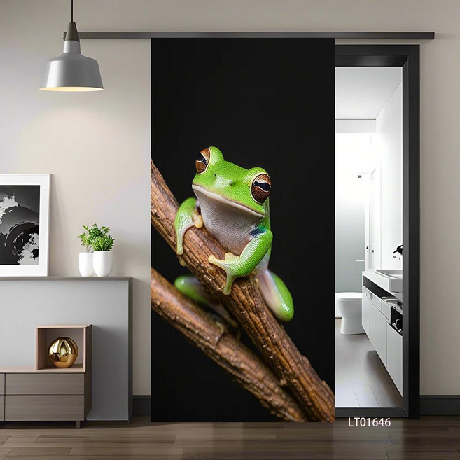 돌고래 카브라이트 귀여운 동물 도어 스티커 방수 탈부착 홈 장식 비닐 데칼, 1개, 11. 11 / C. 95x215cm(cut 2 ...