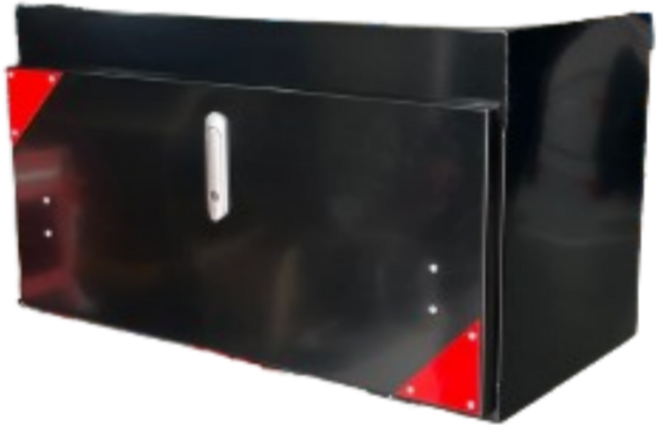 트럭몬스터 메탈 블랙 아연 1.2톤 전용 (스페어자리 후면)공구함, 후면, 1개