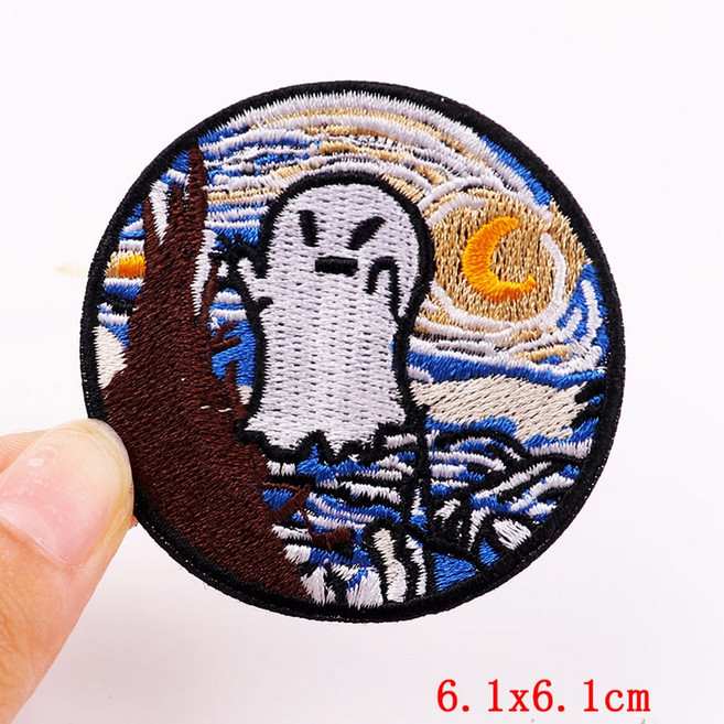 아이언 온 패치 의류용 DIY 야외 여행 자수 자연 모험 아플리케 카메라 배지, PE6132CT, 1개