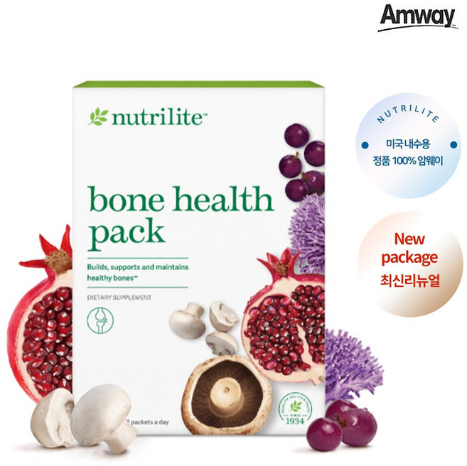 미국 암웨이 뉴트리라이트 본 헬스 팩 30일분, 1개, 60정