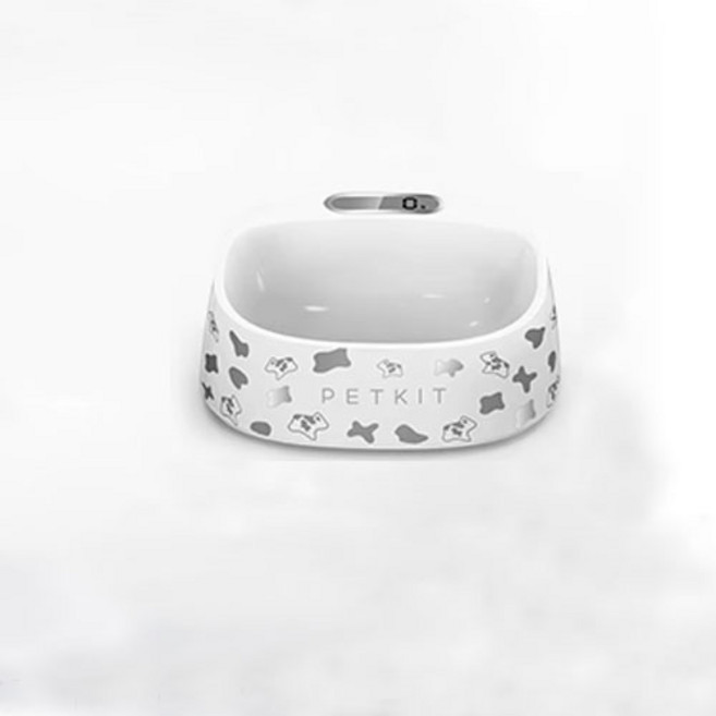 반려동물 디지털 저울 식기 밥그릇 스마트 강아지 고양이 밥그릇, 1개, 밀크카우