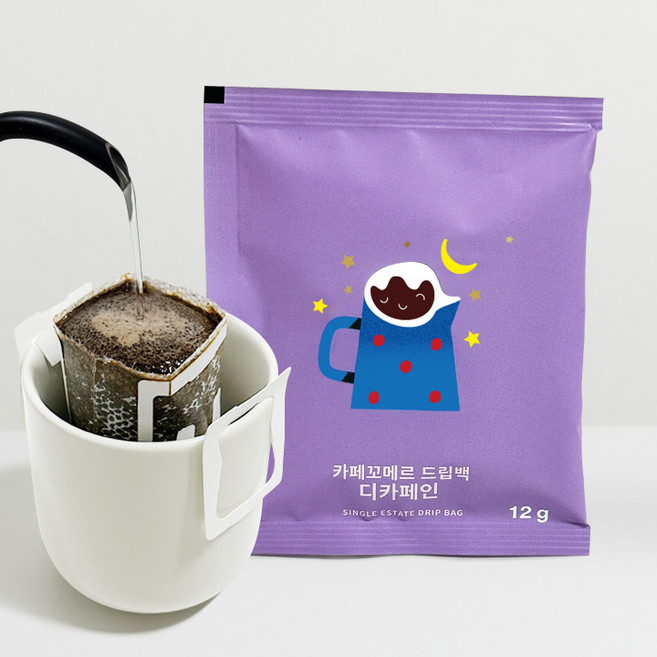 카페꼬메르 드립백 커피 디카페인, 1개, 20개입, 240g