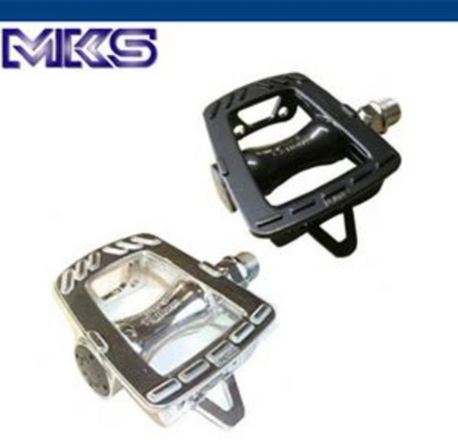 MKS 엠케이에스 GR-9 투어링용 로드페달, 실버, 1개