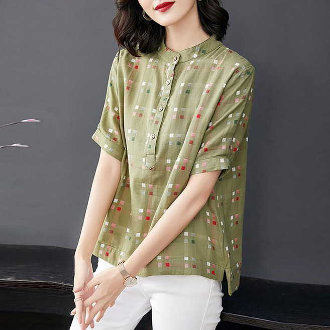 IWMAFT 여성 여름 반팔 티 루즈핏 JD752