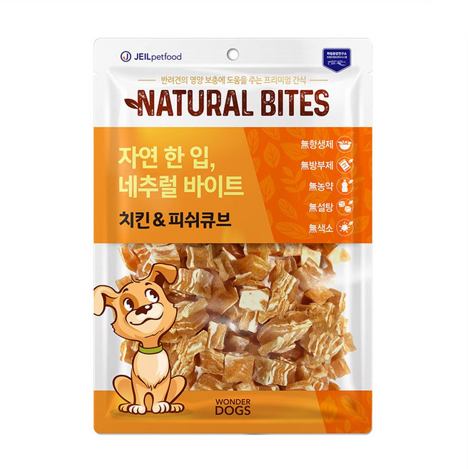 자연한입 네추럴바이트, 180g, 1개, 치킨피쉬큐브