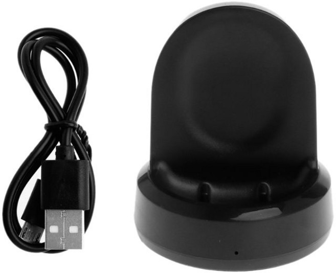 무선 충전기 Smart Watch Samsung Galaxy Watch 46 / 42mm Gear S3 S2 스포츠 용 스마트 시계, 1개, 검은 색