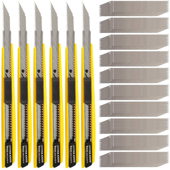 30도 정밀 커터칼 페이퍼커팅 아트 309MC 칼 6개(날106개)