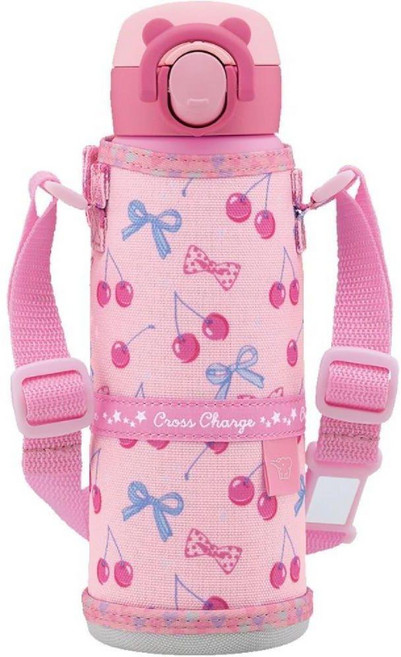 Zojirushi 물병 키즈 머그잔 끈 스테인레스 스틸 스토퍼 원터치 SM UA48 PZ