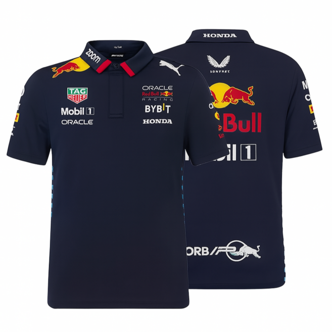 RaceGear 모터스포츠 레드불 레이싱 F1 맥스 페르스타펜 티셔츠 혼다팀 반팔 폴로티
