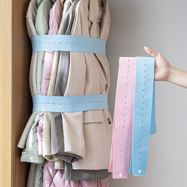 [1+1] 루시아이 똑딱이 옷장 압축 스트랩, 2세트, 2개입