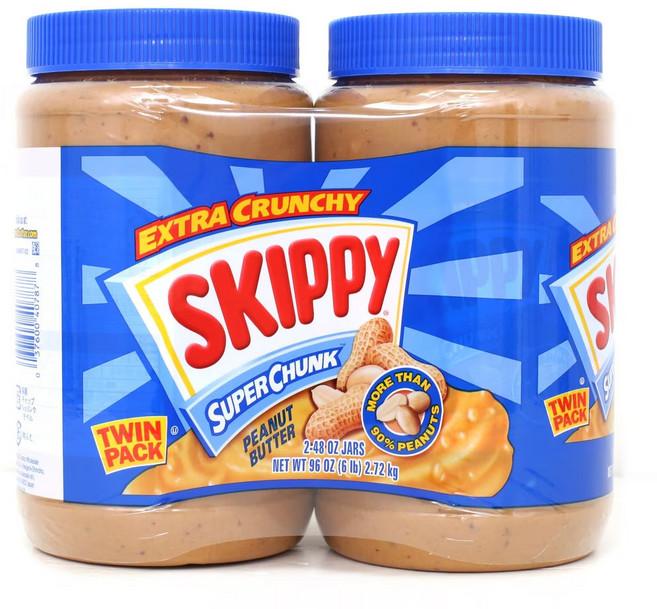 스키피 수퍼 청크 피넛 버터, 1.36kg, 2개