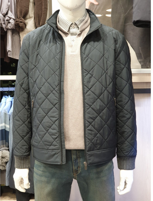 트레몰로 가을 소매시보리 니트 퀼팅점퍼 TRN CL3F 8311(56)