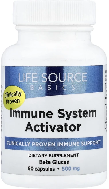 새해 첫좋은선물 Life Source Basics (WGP Beta Glucan) 면역 강화제 500mg 캡슐 60정 제대로 할인합니다, 1개 - 쿠팡