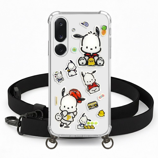 포차코 목걸이 케이스 산리오 패치 스트랩 갤럭시 마이브